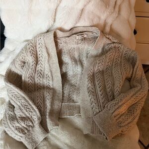 Size Medium Francesca’s Cozy Cream Knit Sweater